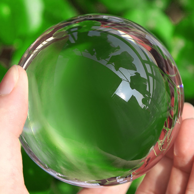 40mm kristallkulor kvartsglas genomskinliga kulkulor glasbollfotbollar kristallhantverk dekor feng shui