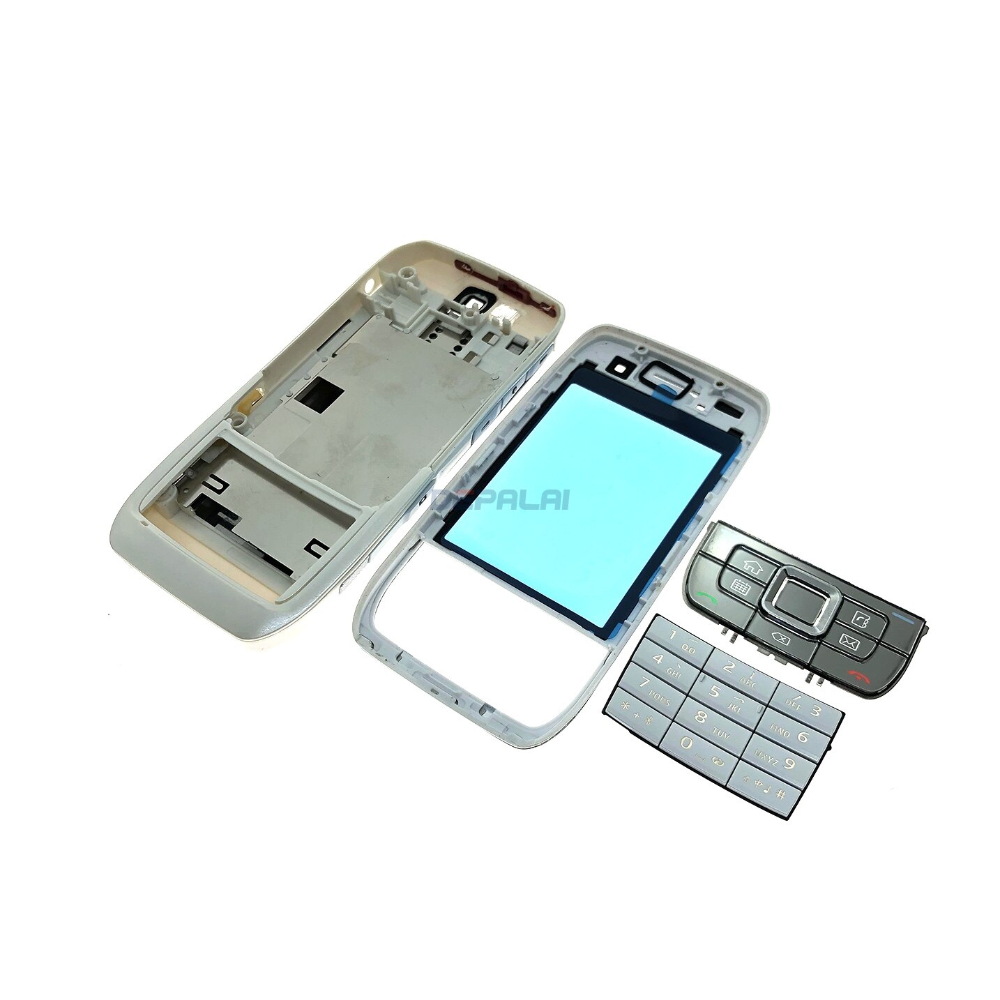 Complete front cover E66 keyboard for Nokia E66 battery back cover housing+Keypad