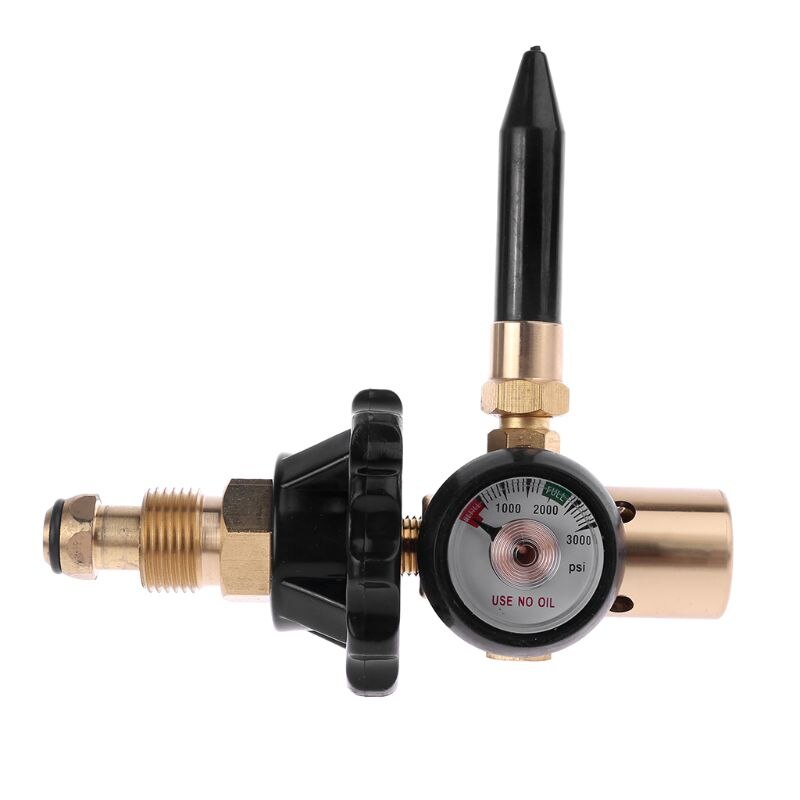 Brass Helium Latex Balloon Inflator Regulator With Pressure Gauge For G5/8 Tank Valves 145*135mm Pressure Reducer63HF