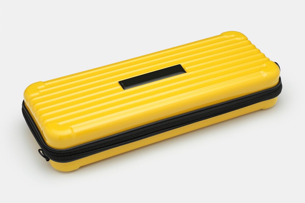 Youmo 60%  hardshell toetsenbord draagtas van gevlokt polyester met ritssluiting voor mechanisch toetsenbord  gh60 poker: Ym 60 stuks geel