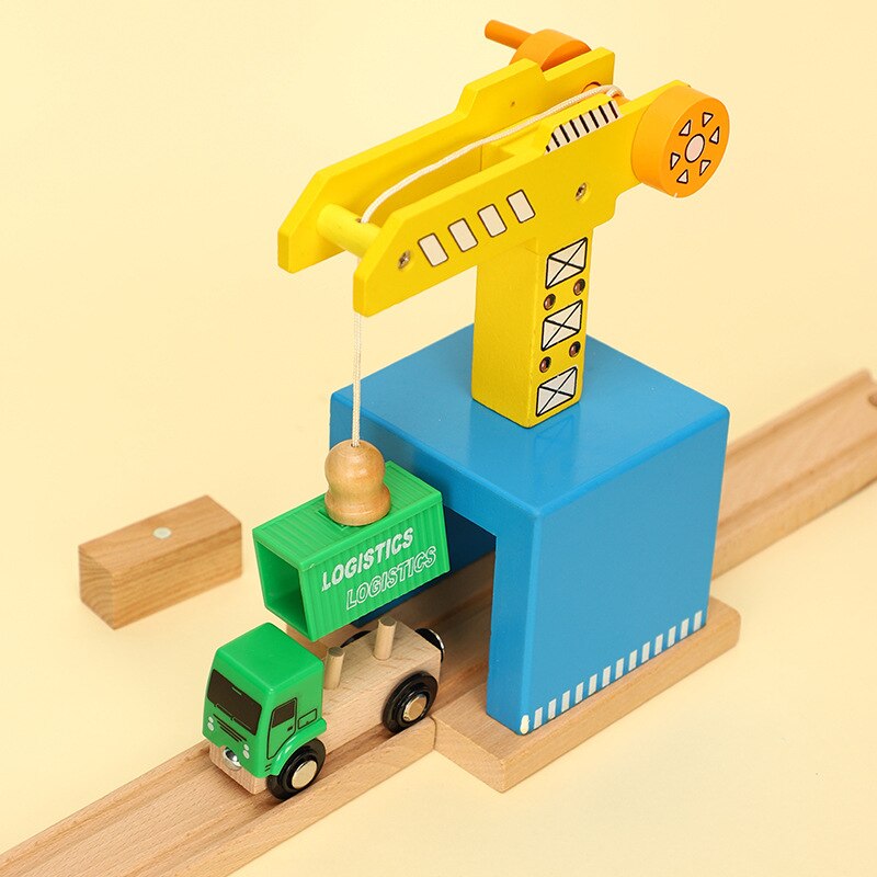 1PC di trasporto di Legno del Treno Magnetico Camion di Legno Accessori Giocattoli per I Regali Dei Bambini Fit Ferrovia Biro Tutte Le Marche Tracce Di Legno