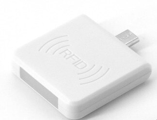 Mini lecteur NFC téléphone portable | Lecteur de carte IC Interface usb, prise en charge du système Android, aucune alimentation,: white