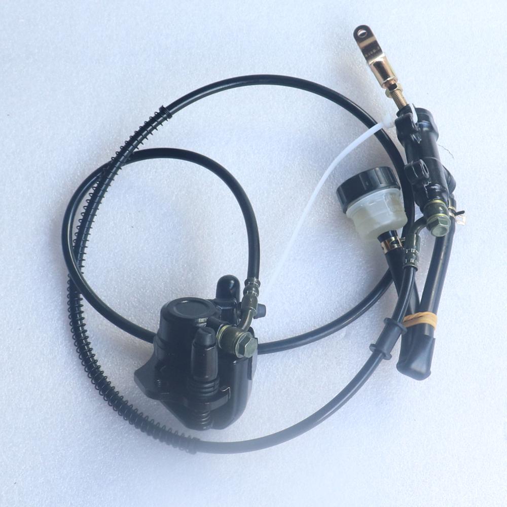 Motorcycle parts Hydraulic Rear Brake Calipers Pad Assembly System for Go kart part 150cc 250cc ATV Quad Dirt Bike Dune Buggy