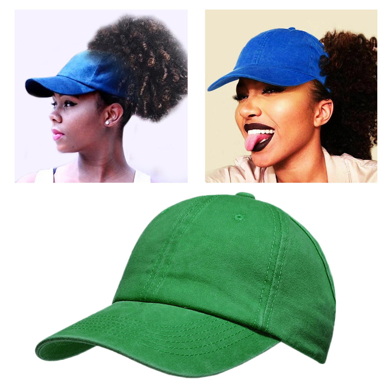 Hår rodet knold hestehale baseball hat puff hestehale høj rodet knold kasket krøllet hår rygløs hestehale hat til kvinder