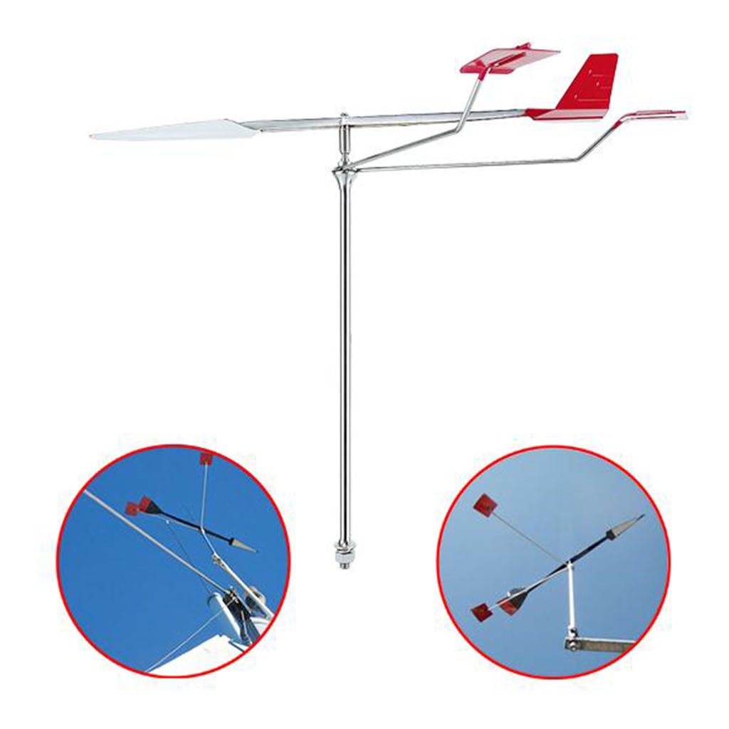 Steel Wind Direction Indicator Meter Instrument for Dinghy Sailboat Marine