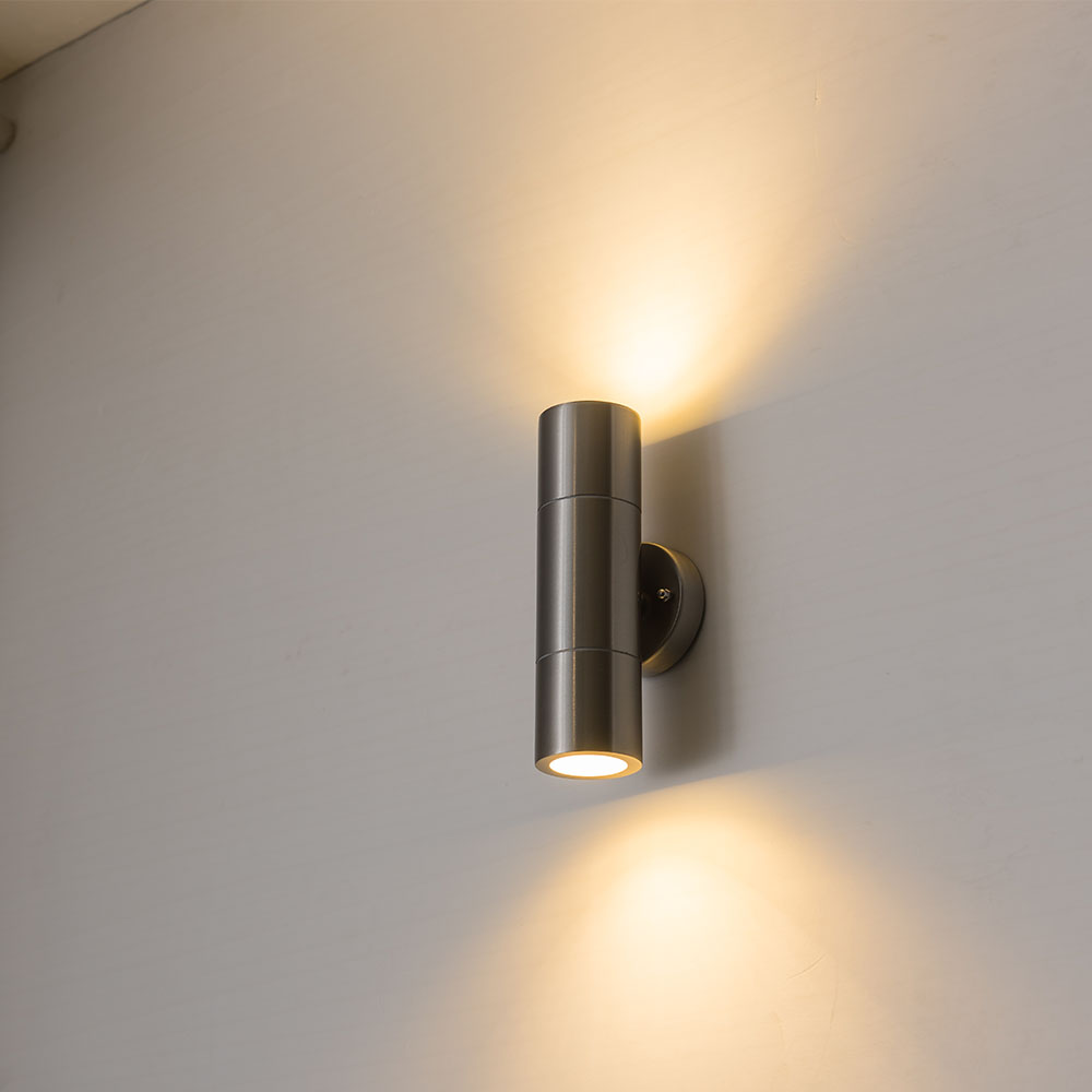Rustfritt stål ledet vegglampe utendørs ledet vegglampe opp og ned verandalys ledet 10w brakett lampe (til side 5w)