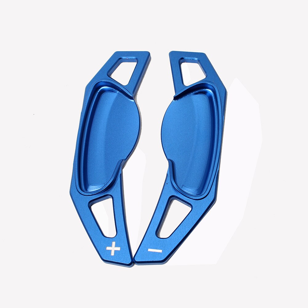Extensión de palanca de cambios de volante de aluminio para Smart Fortwo Forfour , accesorios para coche, estilo: Azul