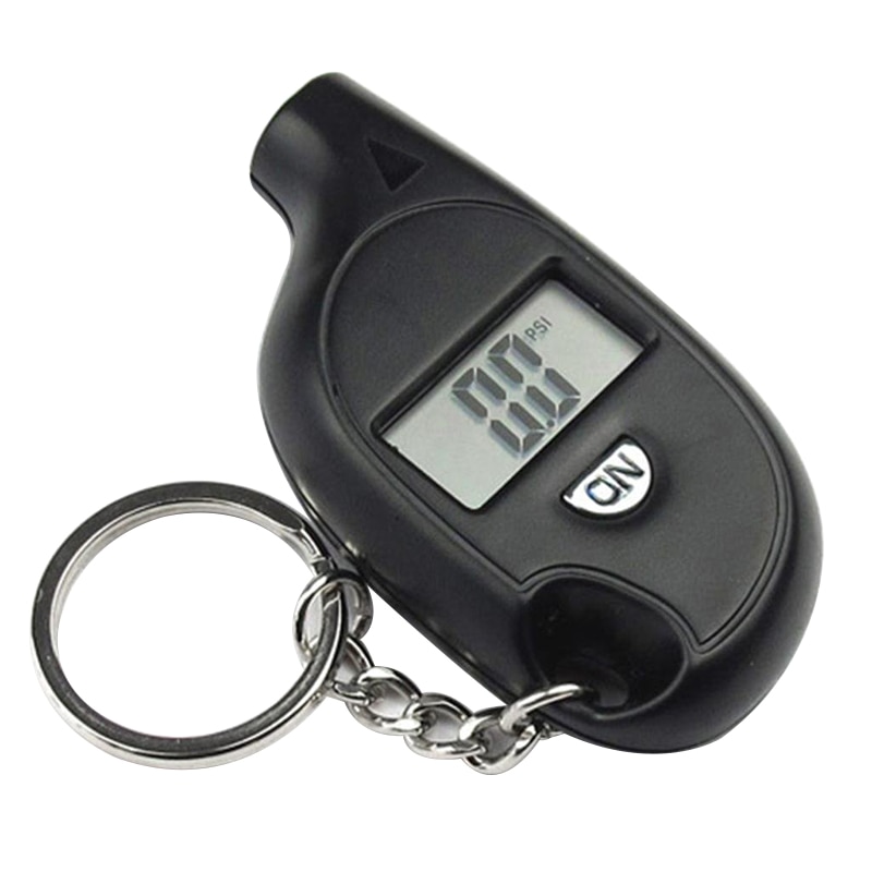Portable Keychain style Tire Gauge Digital LCD display Car Tyre Air Pressure tester meter Auto tire Safety alarm