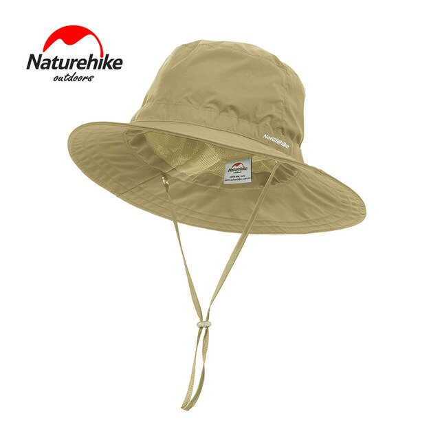 Naturehike super let blød og behagelig hat forår sommer efterår solcreme fisker hatte til mænd og kvinder udendørs sol hatte: Khaki