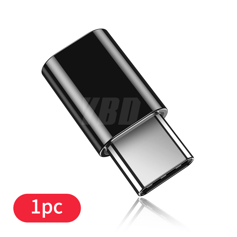 YBD Type-c Male to Micro USB Female Adapter OTG Micro USB to Type C Charger Plug Adapter Converter Micro USB to USB C Adapter: 1pc Black