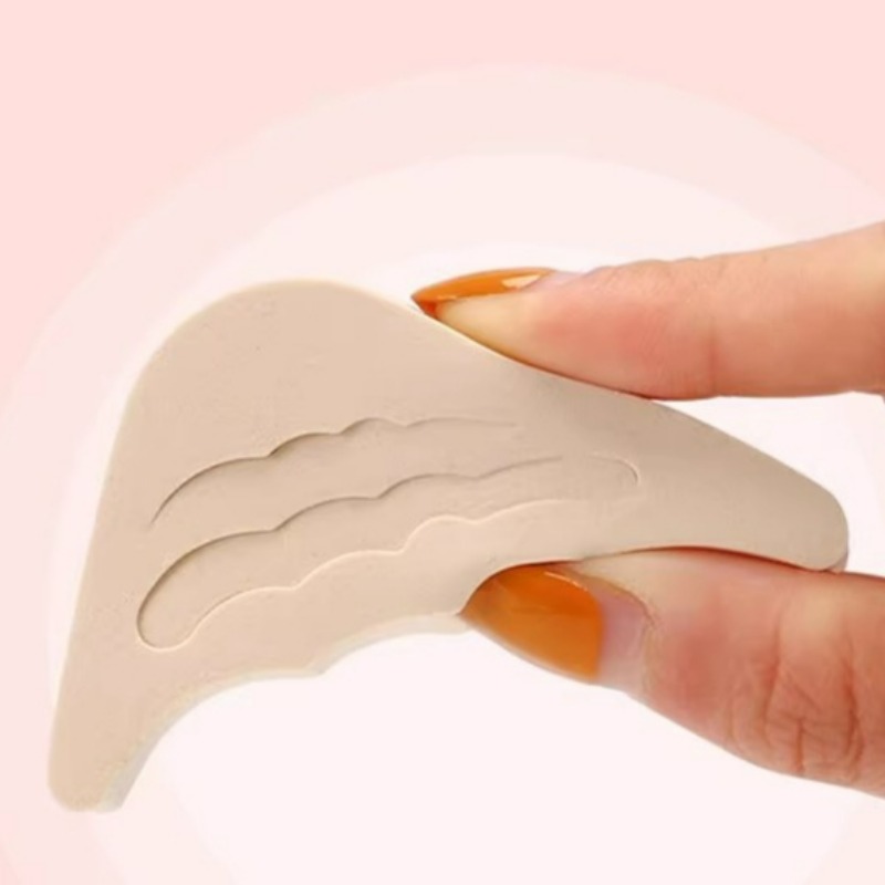 Botas con almohadilla para el antepié de tacón alto para mujer, medias plantillas acolchadas, reducen el tamaño del zapato, almohadilla para el pie, insertos protectores ligeros para zapatos