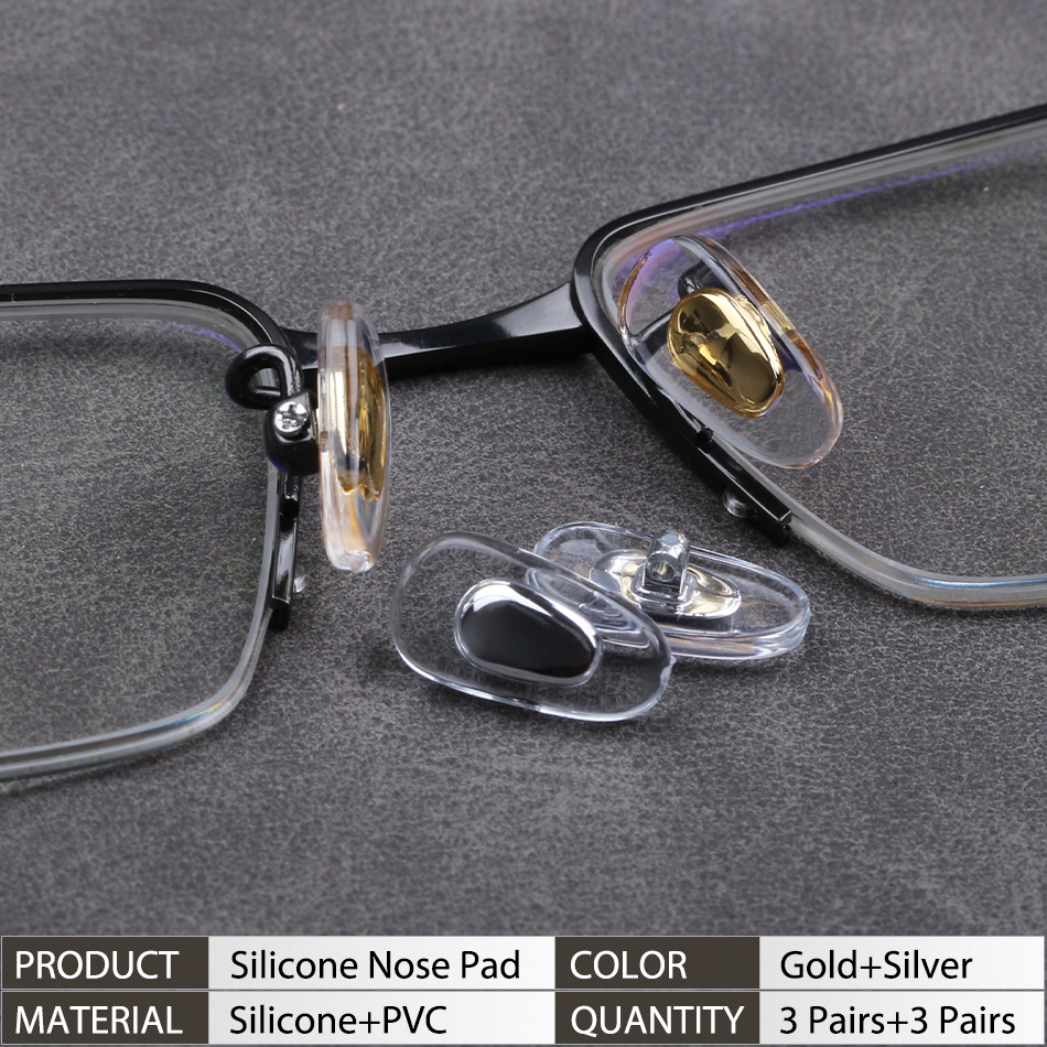 Almohadillas nasales para gafas de sol, pieza nasal con Clip de repuesto, almohadillas suaves para puente nasal, protectores nasales antideslizantes, kits de reparación: Rosa