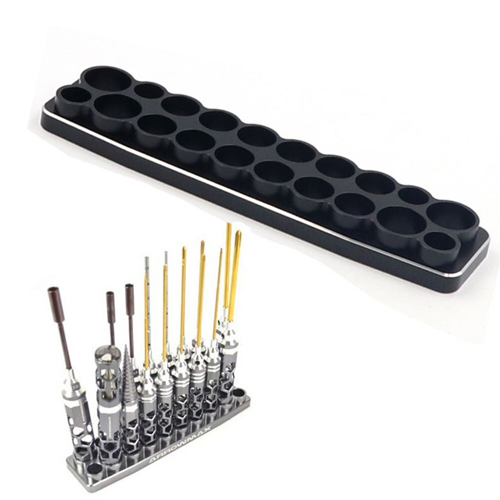 Screwdriver Set Base Rack Accessories Multifunction Aluminum Alloy Storage Shelf Practical Holder Tool Box Organizer Stable
