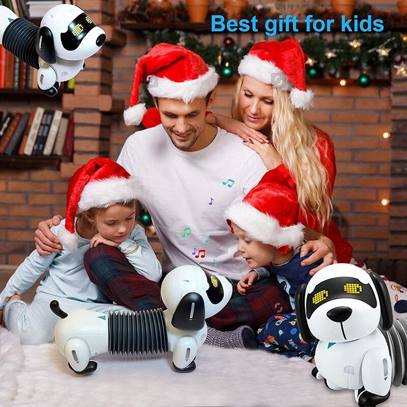 Sans fil Télécommande Robot Chien Marche Programmable L'écorce Suivez Robot Geste Détection Électronique Animaux avec LED Yeux