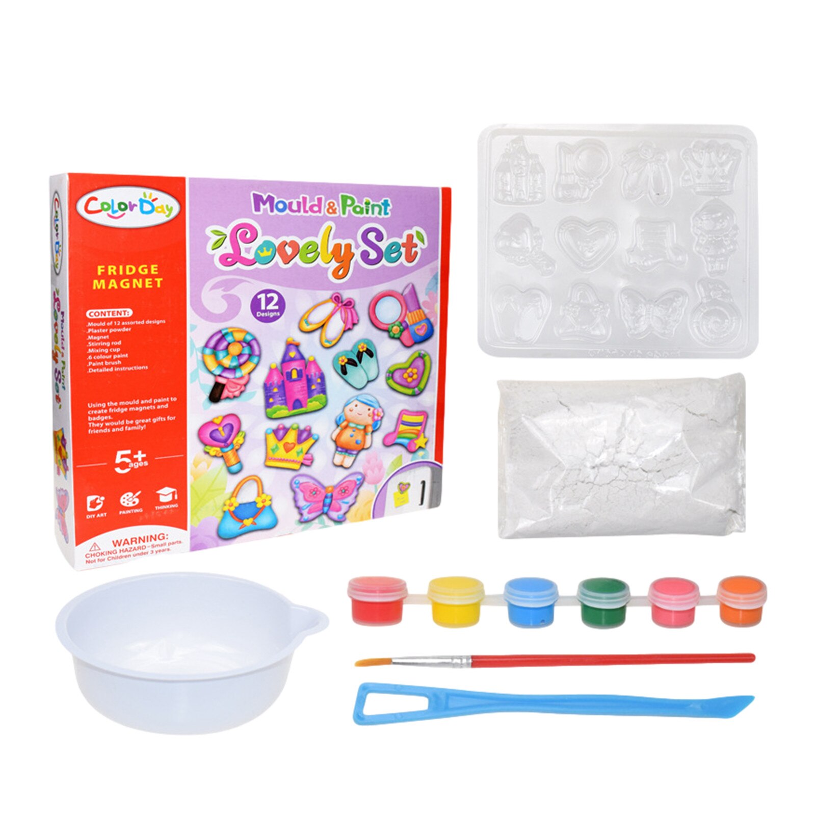 DIY Painting Magnet Easter Art Craft Making Set For Refrigerator Painting Tools For Children Early Learning Education: Dream Castle