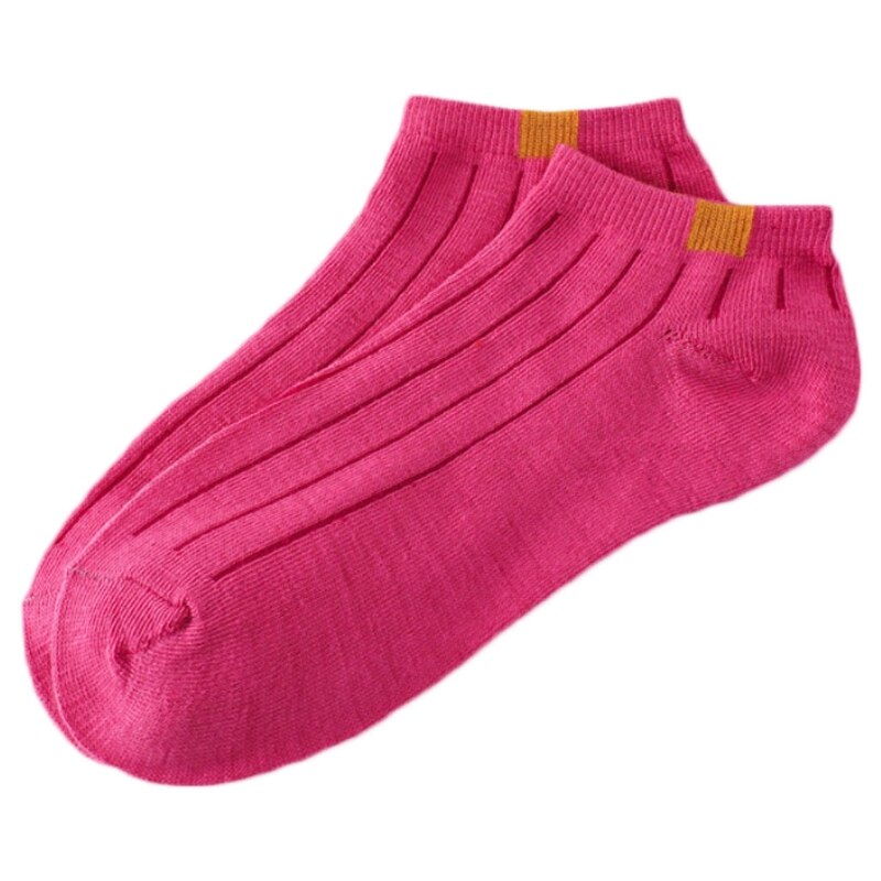 1 Pair Unisex Women Stripe Cotton Socks Short Ankle Low Cut No-show Casual Soft E06F: RR