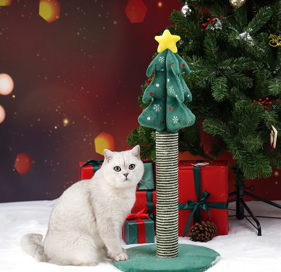 Cat scratching post Christmas tree vertical sisal non-dandruff cat climbing frame
