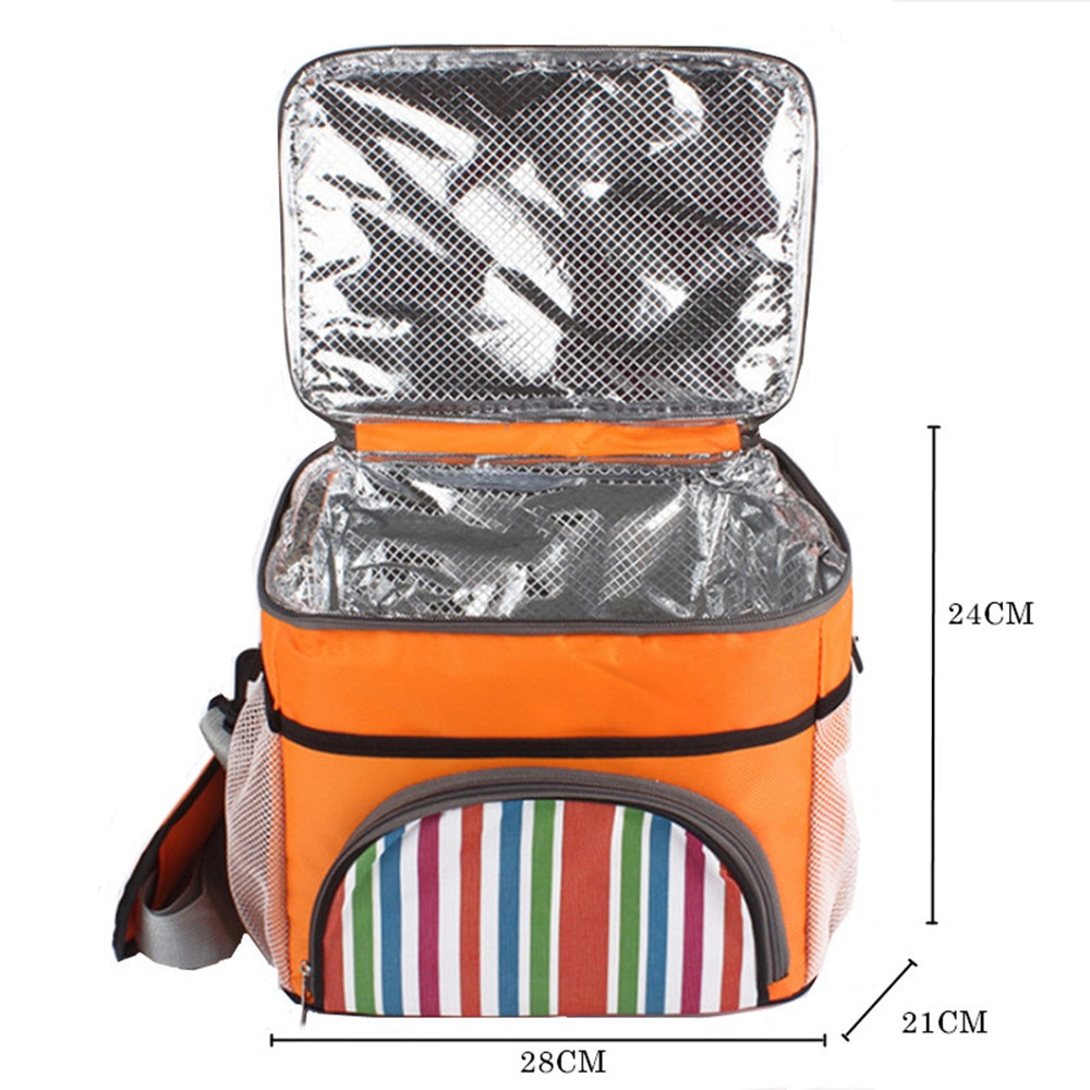 Draagbare extra grote thermisch geïsoleerde koeltas voor buiten, picknick lunchbox, koelkast, kamperen, picknickaccessoires, tas