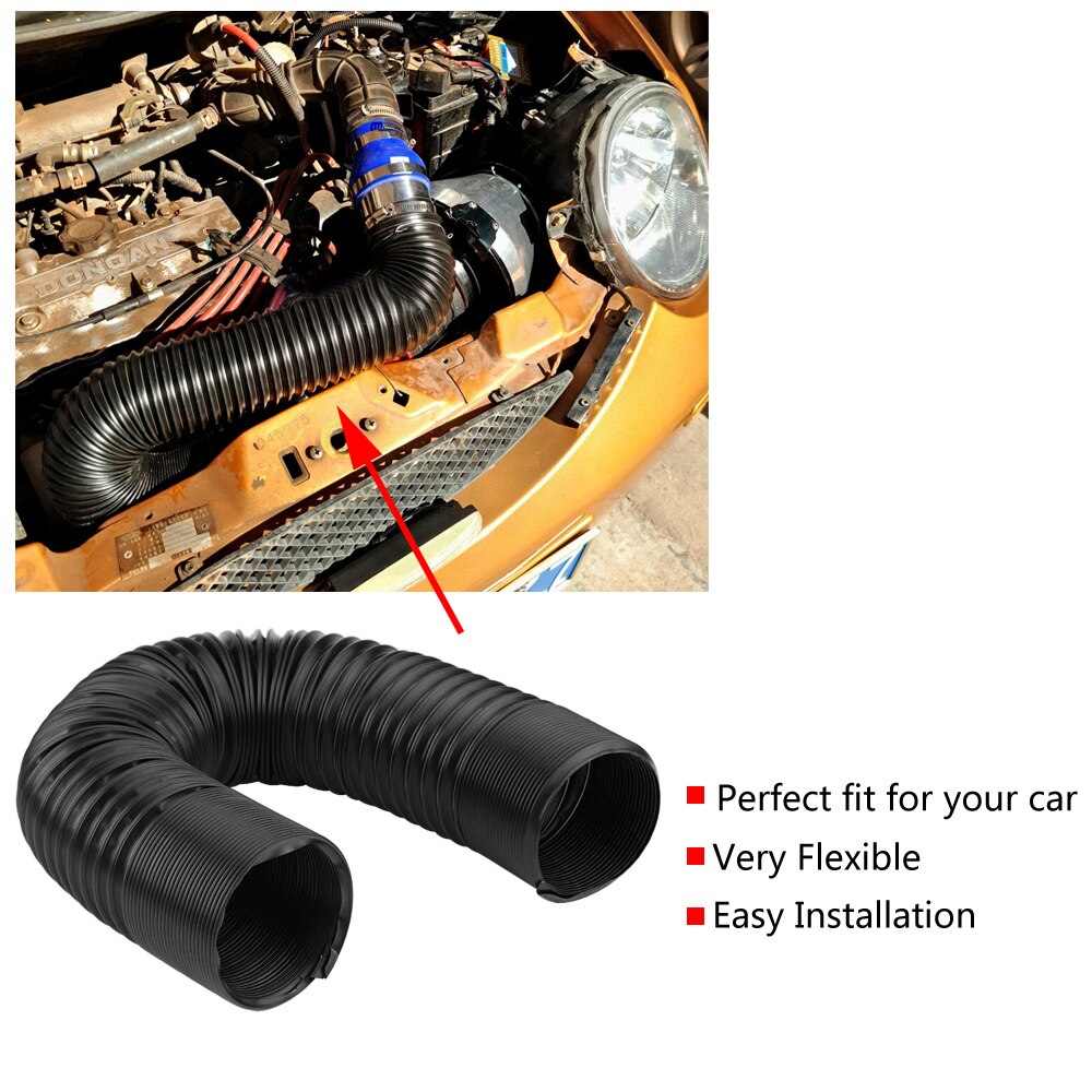 Universal Car Modified Air Intake Flexible Expansion Pipe Ducting Silicone Hose Car Modified Air Intake Ducting 63mm 76mm