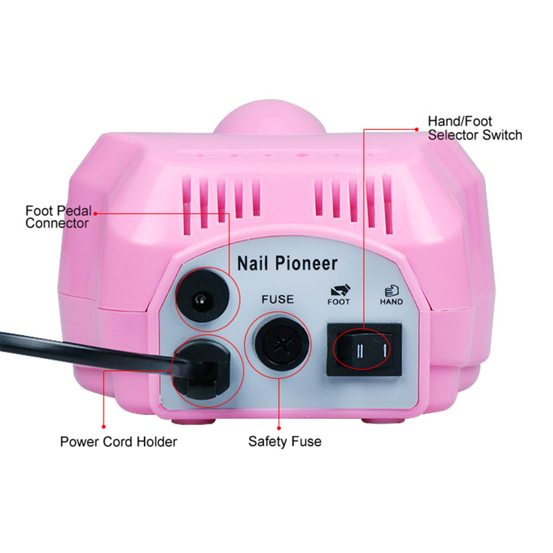 30W 35000 Rpm Professionele Elektrische Nagel Polijstmachine Mill Cutter Sets Voor Manicure Nail Art Equipment Tool