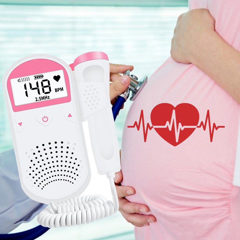 Dispositivo de monitoreo Fetal de sonido cardíaco para mujeres embarazadas, Monitor de ritmo cardíaco Fetal para escuchar a mujeres embarazadas