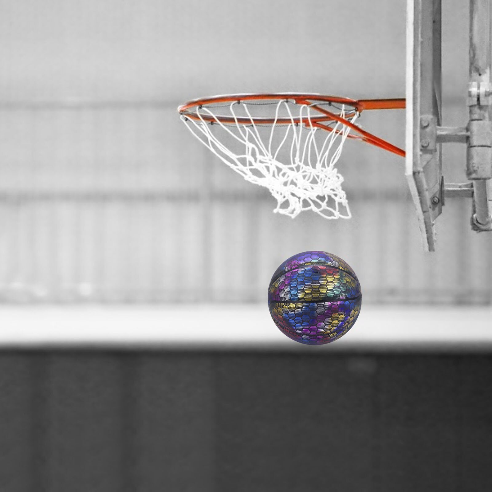 Glowing Basketball Reflective Luminous Fluorescent Basketball Lighted Glow Basketball Glow Dark Night Game No.7 Basketball