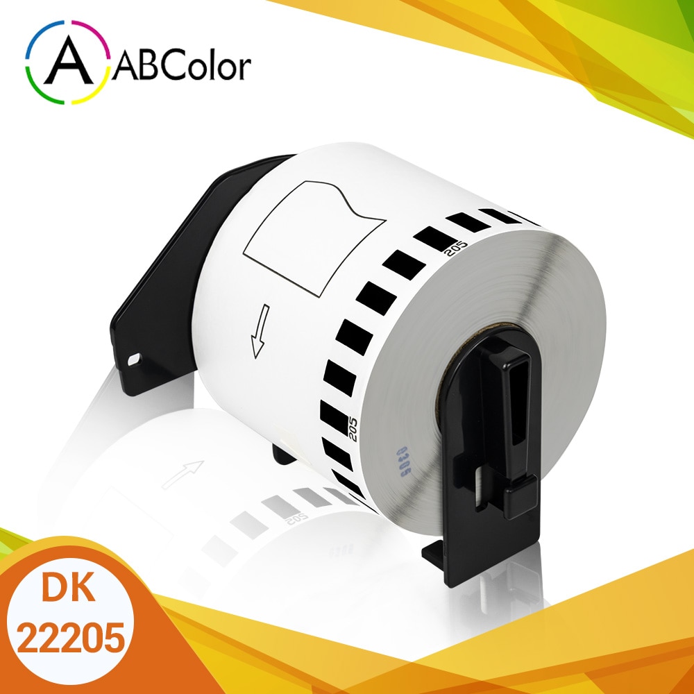 DK-2205 22205 Thermisch Papier Label 62Mm * 30.48M Continue Lengte Adres Label Voor Brother QL-600 QL-700 Label printer