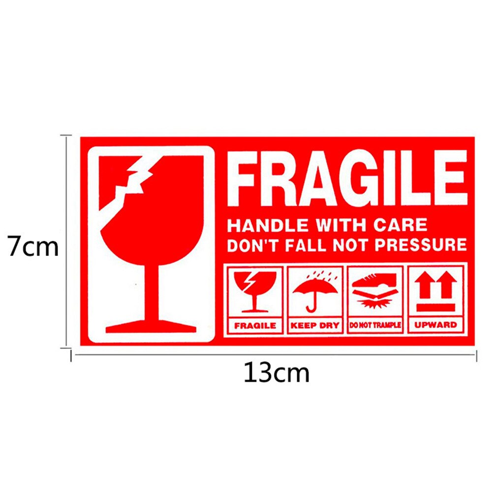 300pcs/roll Fragile Stickers Please Handle with Care Dont Fall Not Pressure Warning Labels For Fragile Goods