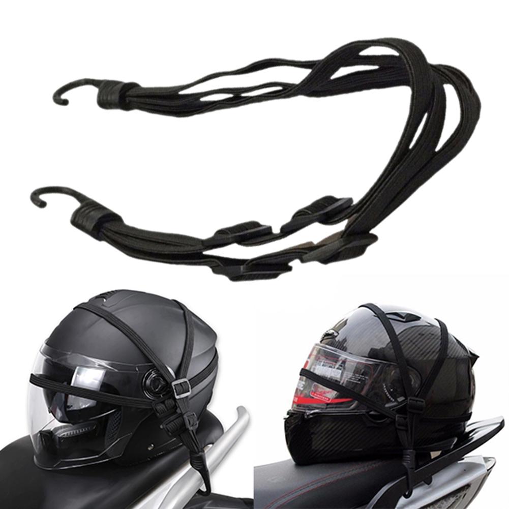 60Cm Motorhelm Elastische Touw Riem Spanner Motorfiets Intrekbare Elastische Helm Bagage Bungee Touw Koord Riem Riem