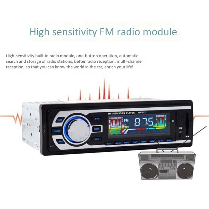 24V Car Stereo Fm Radio Mp3 o Player Support Bluetooth Phone With Usb/Sd Mmc Port Car Electronics In-Dash 1 Din