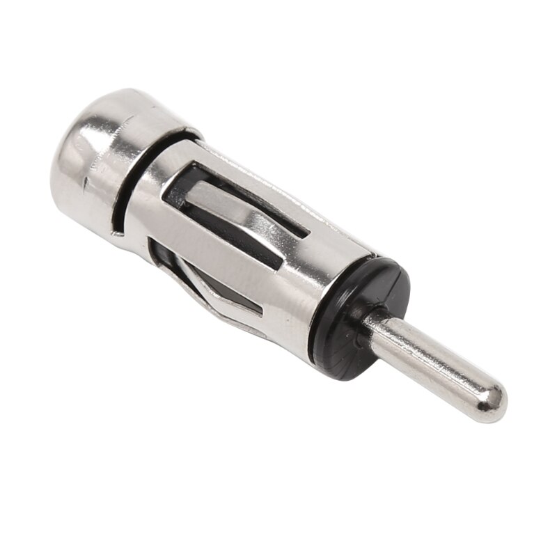 0.9*4Cm Auto Voertuigen Radio Stereo Iso Naar Din Zilver Antenne Antenne Mast Adapter Connector Legering Antenne plug