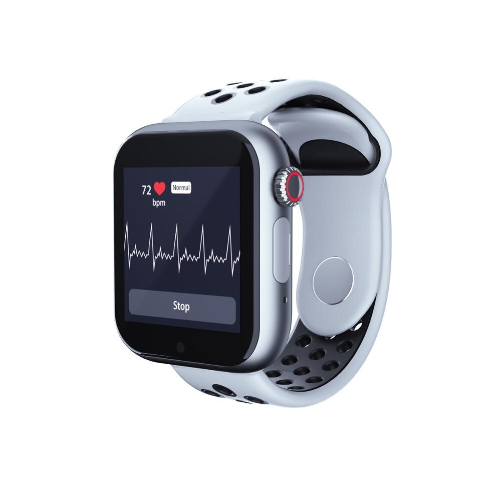 Mænds og kvinders  z6s smarte ur til pulsmåling, sim-kort, bluetooth-telefonur, smart søvnarmbånd: Hvid