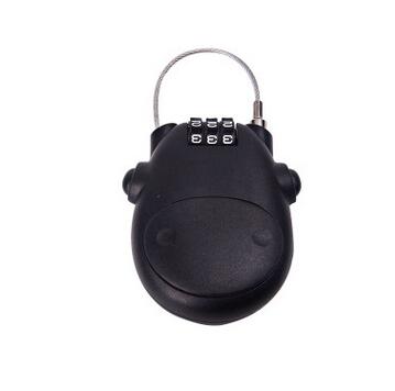 Mini Retractable Wire Rope Password Lock Travel Anti-theft Lock Motorcycle Helmet Lock Cartoon Lock Bicycle Lock Long Cable: C