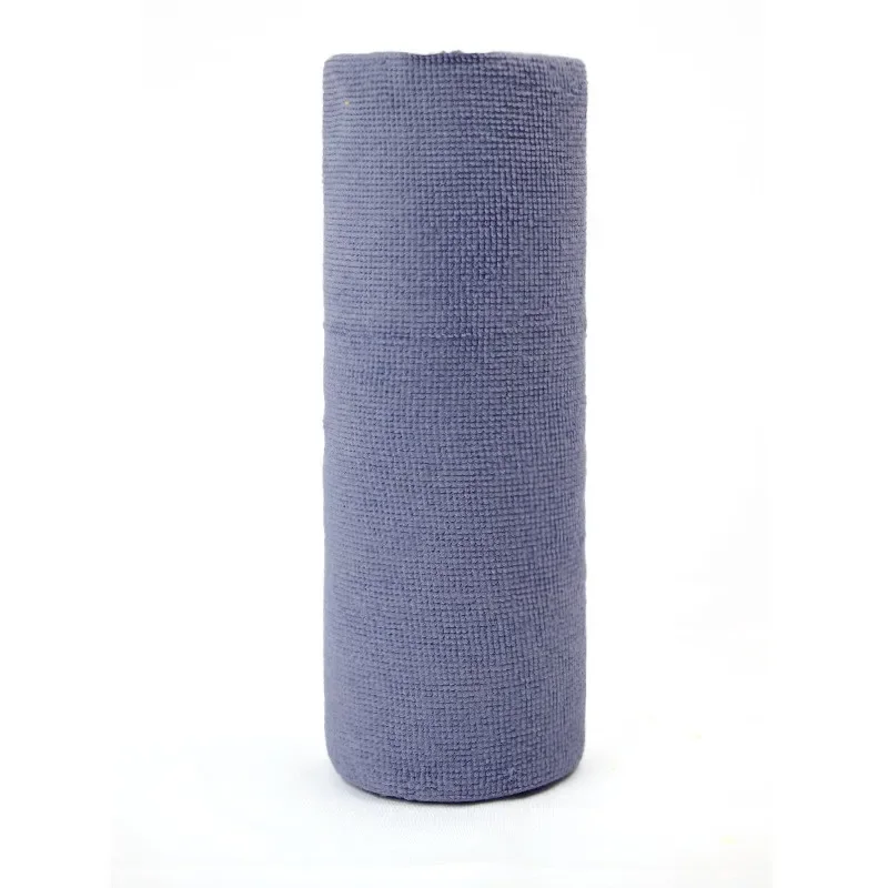 20PCS/Roll Microfiber Towel Absorbent Kitchen Cleaning Dishcloth Non-stick Oil Dish Rags Napkins Tableware Home Cleaning Towels: Blue