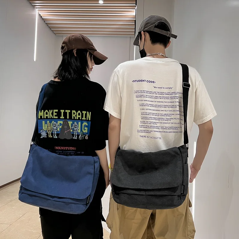 Herren-umhängetasche, vielseitig, vintage-canvas, studenten-messenger-bag, marken-tooling-wind-schultertasche, postbotentasche, 가방 sac