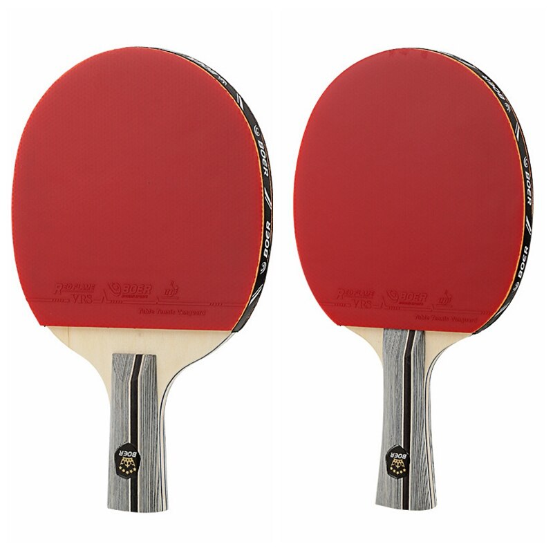Table Tennis Racket Lightweight Powerful Ping Pong Paddle Bat Long Straight/horizontal Grip Table Tennis Training