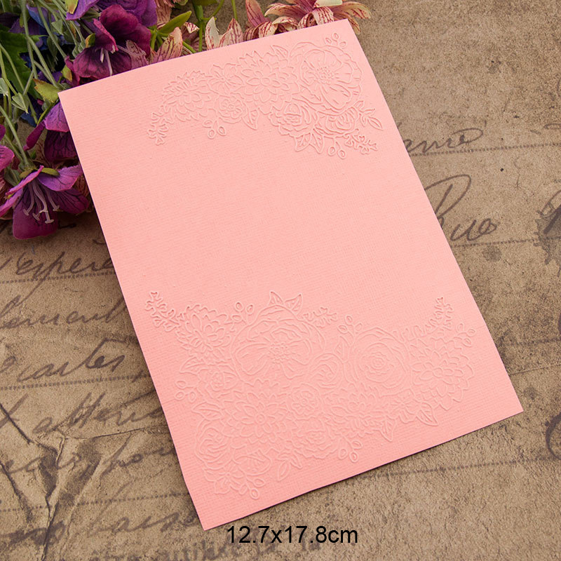 Flower Corner Textured Plastic Embossing Folders for card making Template Dies Scrapbooking Paper Craft Supplies embosser