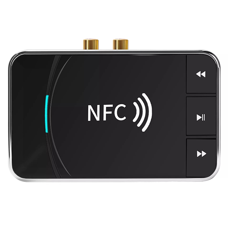 BT300 Nfc Bluetooth 5.0 Audio Ontvanger Zender Draadloze Stereo Bluetooth Audio Adapter Nfc 3.5Mm Aux Rca Auto Speaker: Default Title