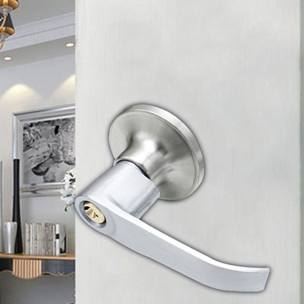 Kamer Deurklink Slot Hoogwaardige Zinklegering Handvat Slot Drie-Pole Sferische Deurslot Slaapkamer Badkamer Hardware accessoires