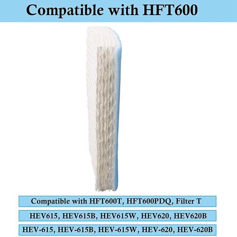 6 Pack Replacement Humidifier Filter Fit For Honeywell HFT600 HEV615 HEV615B HEV615W HEV620 HEV620B HEV620W HEV-615