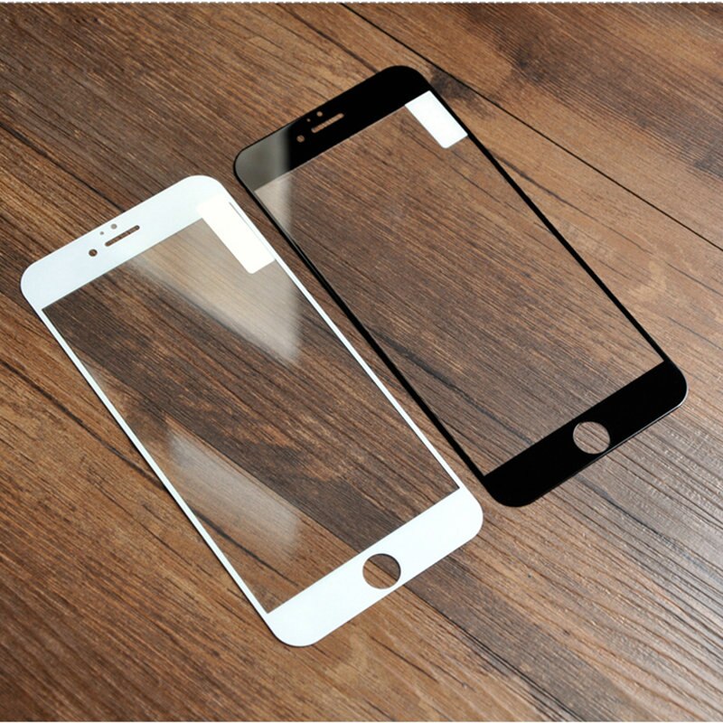 Protector de pantalla de borde curvado 3D para iPhone 7 6 S 8, película de vidrio templado para iPhone 6 s 7 8 Plus