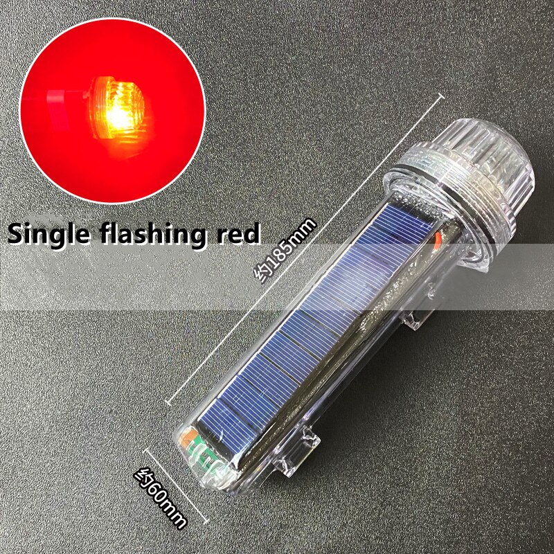 Solar- angetrieben Netz markieren Licht Wasserdichte Anker Licht Boje Signal Licht Blinkt Torpedo Warnung Licht Marine Navigation Licht
