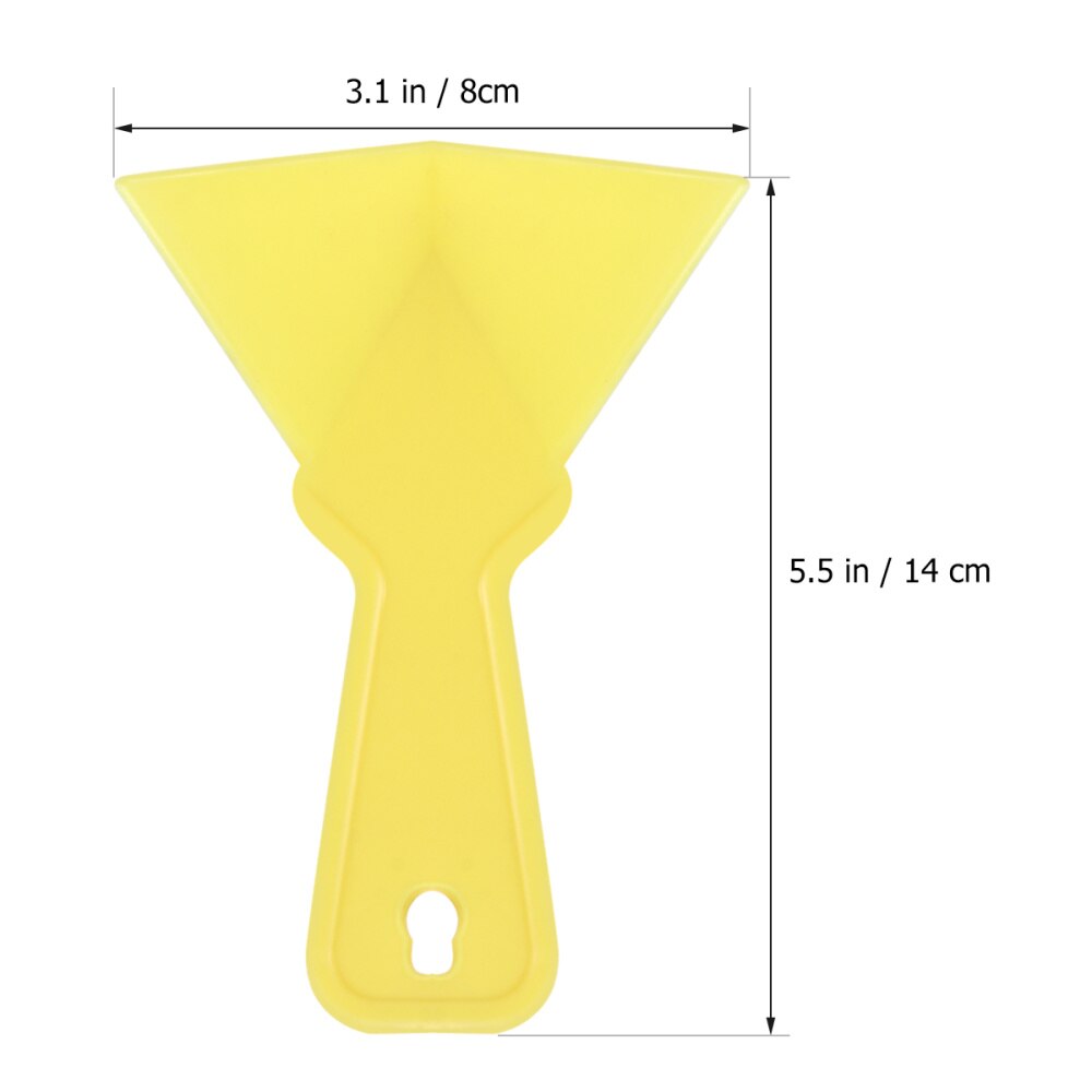 10Pcs Gipsplaten Hoek Schraper Finisher Schoonmaken Stucwerk Verwijdering Builder Tool Voor Thuis (Geel)