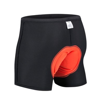 Upgrade Cycling Shorts Mesh Cycling Underwear 5D Gel Pad Shockproof Cycling Underpant MTB Shorts Bike Underwear: Orange silicone / XXXL