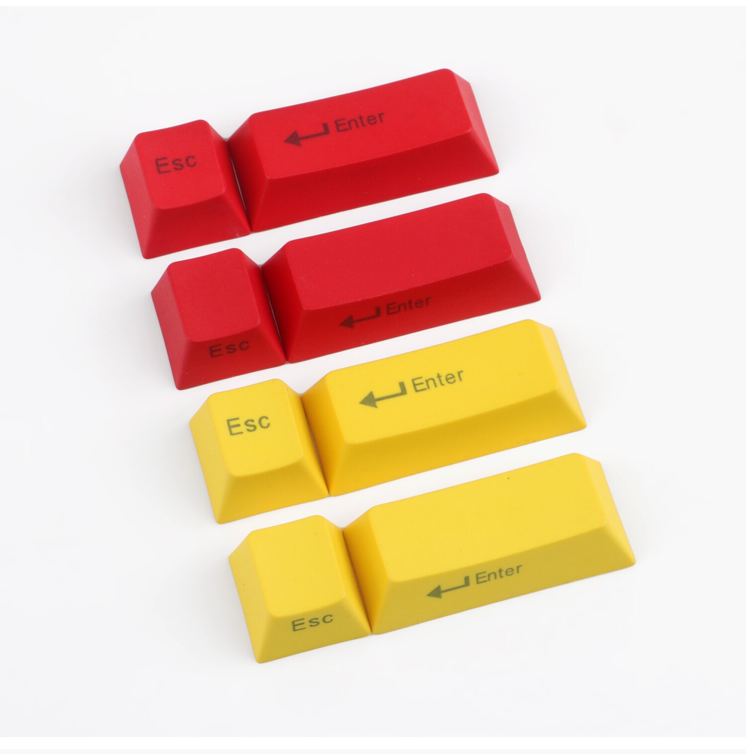 ESC + Enter Keycaps PBT Material With OEM Height Mechanical Keyboards Enter Backspace Esc Yellow Red Gaming Computer Accessories