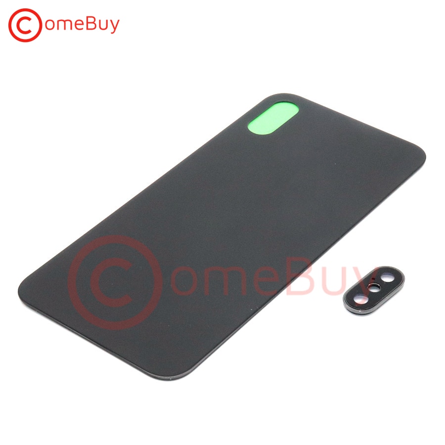 Capa traseira para iphone x, capa de vidro para celulares apple iphone x armação de lente da câmera,