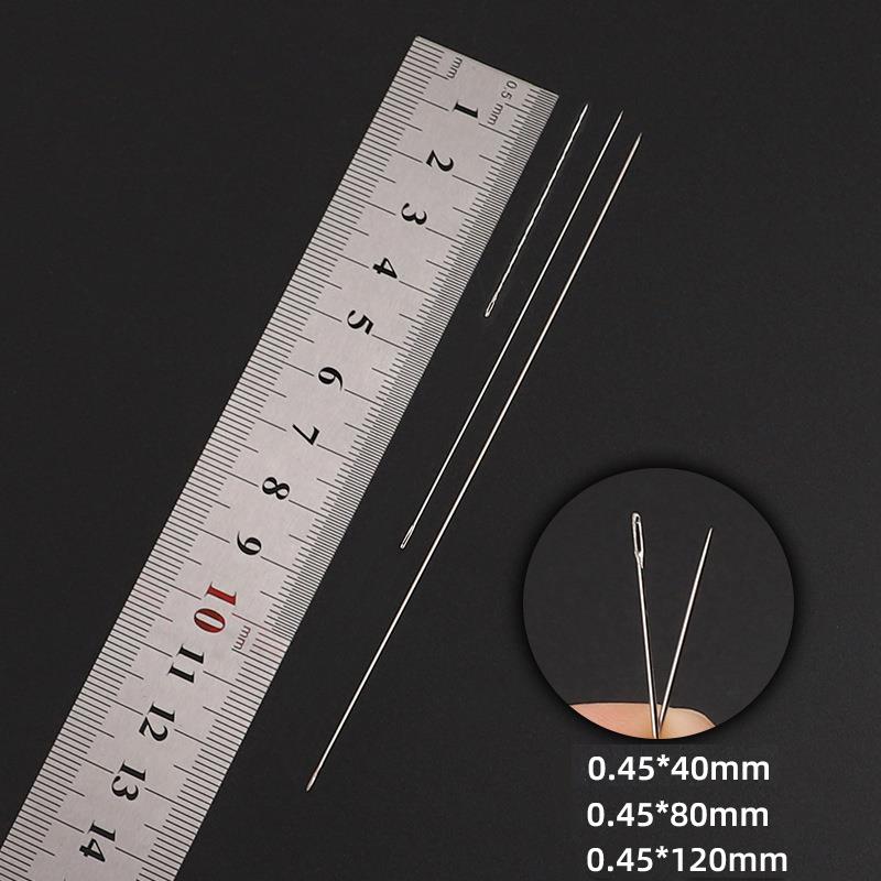 30 Uds. Agujas de Metal para cuentas, collar, pulsera, herramientas, alfileres de aguja de rosca automática de acero inoxidable para suministros de joyería: YELLOW