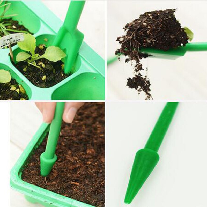 4 pcs / Set Nursery Plant Seedling Cultivate Tools Kit Mini Seeder and Plant Migration Tool Garden Transplanting Planting Tools