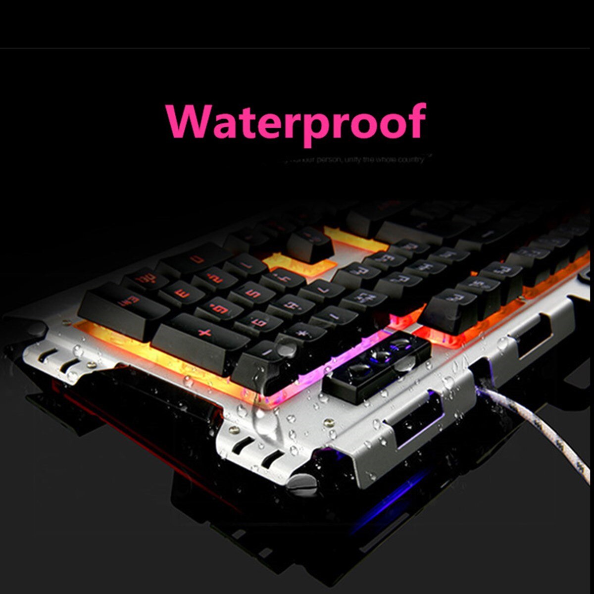 Changeable LED Panel Luminous Wired Key Board Ergonomic Gaming Mechanical Keyboard and Mouse Sets For Game Computer Keyboard