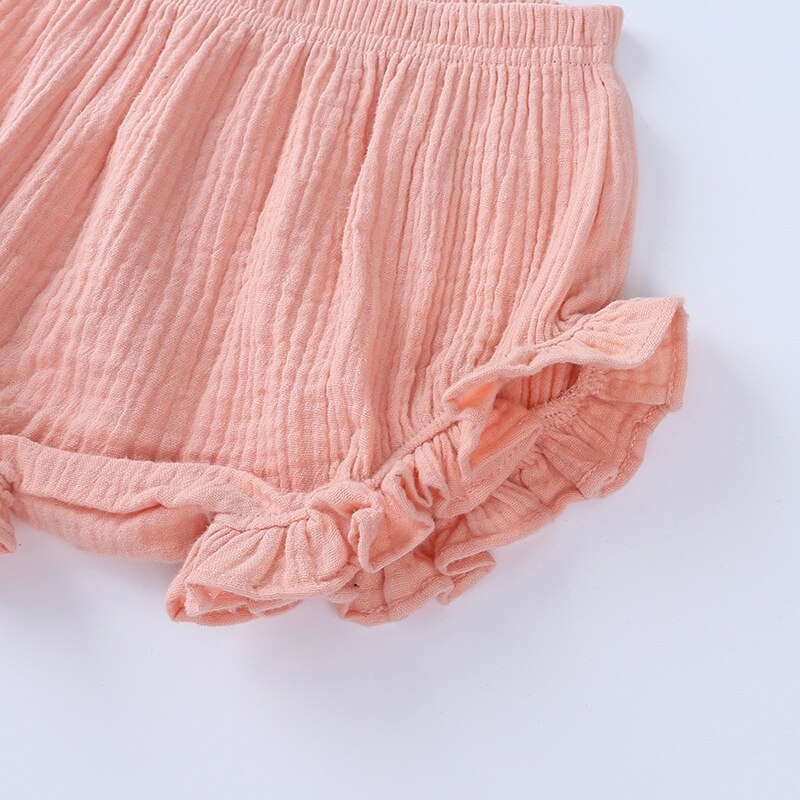 Baby Meisjes Jongen Shorts Pasgeboren Baby Vouw Bloeiers Meisjes Puur Katoen Linnen Driehoek Shorts Peuter Broek Pp Broek Kleding MT035